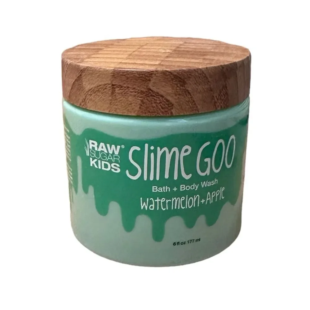 Raw Sugar Kids Slime Goo Bath + Body Wash Watermelon + Apple NEW